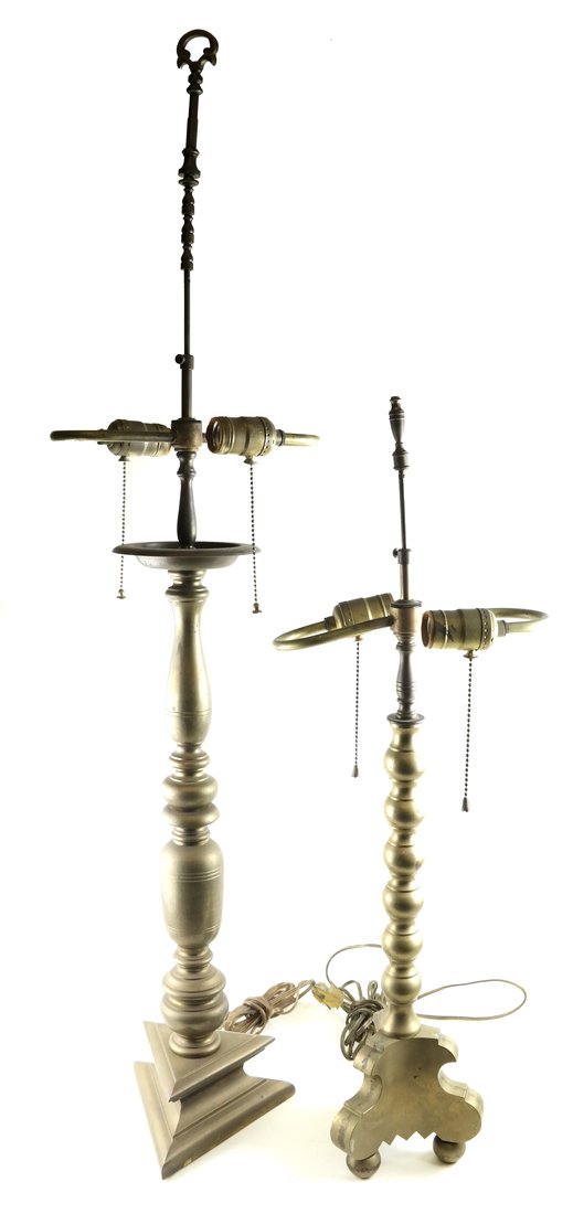 Two Various Brass Lamps (1 of 6)