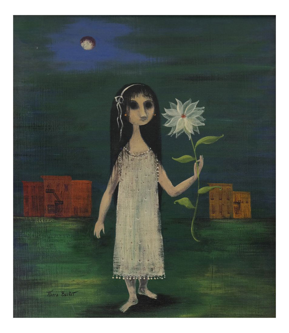 Marta Becket, Portrait of a Girl, O/B (1 of 5)