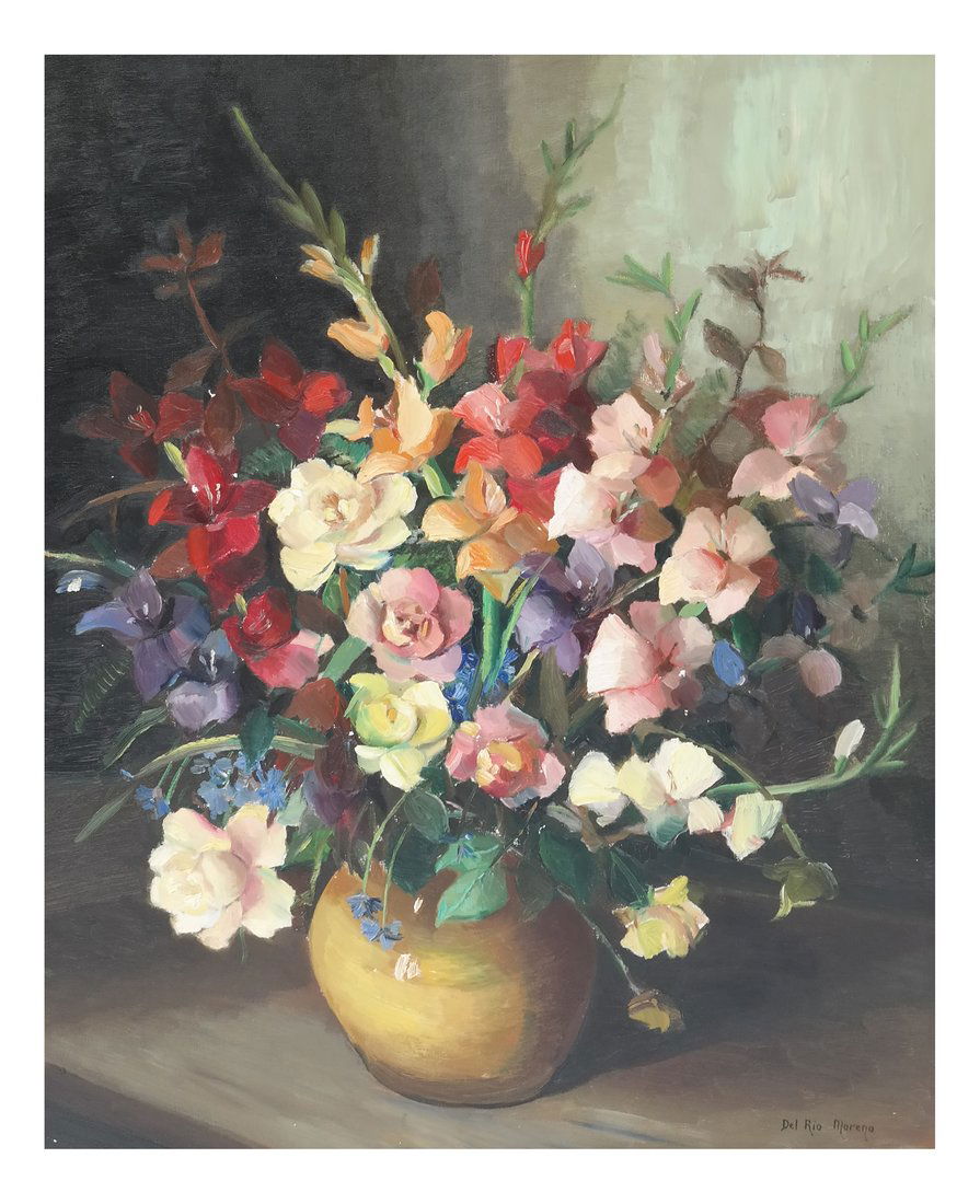Del Rio Moreno, Floral Still Life, O/C (1 of 7)