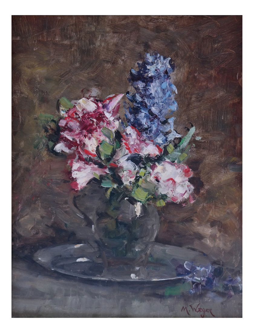 M. Weger, Still Life, Oil on Board (1 of 7)