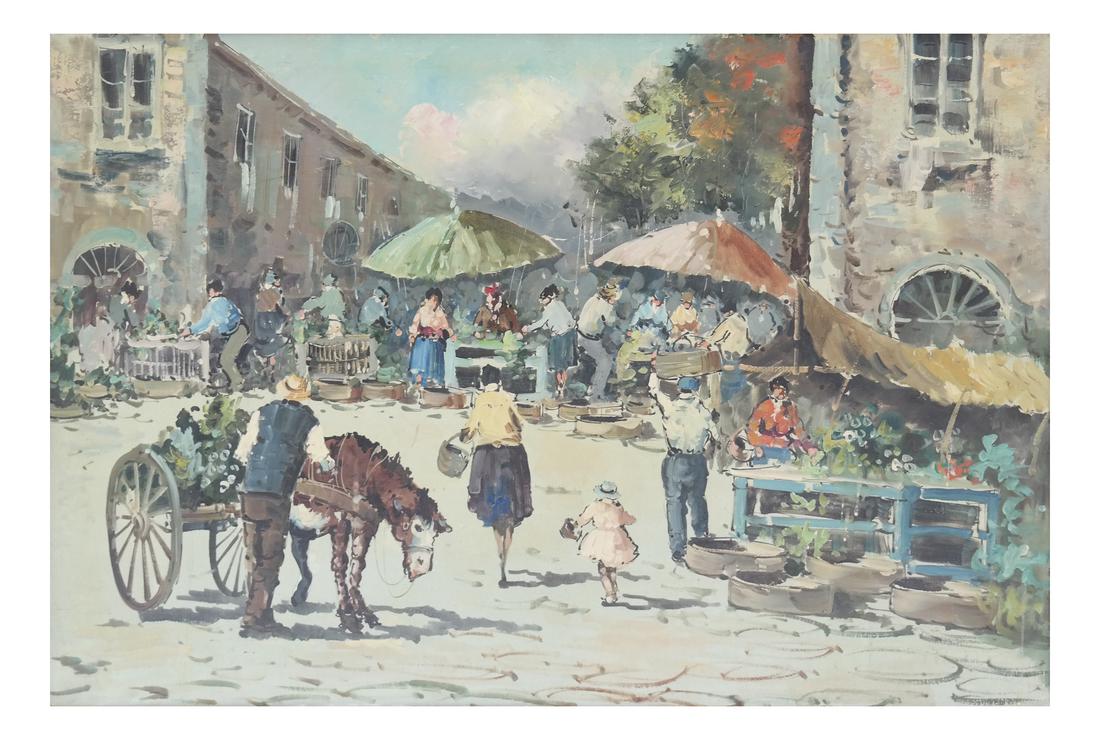 Spanish Market Scene, O/C (1 of 7)