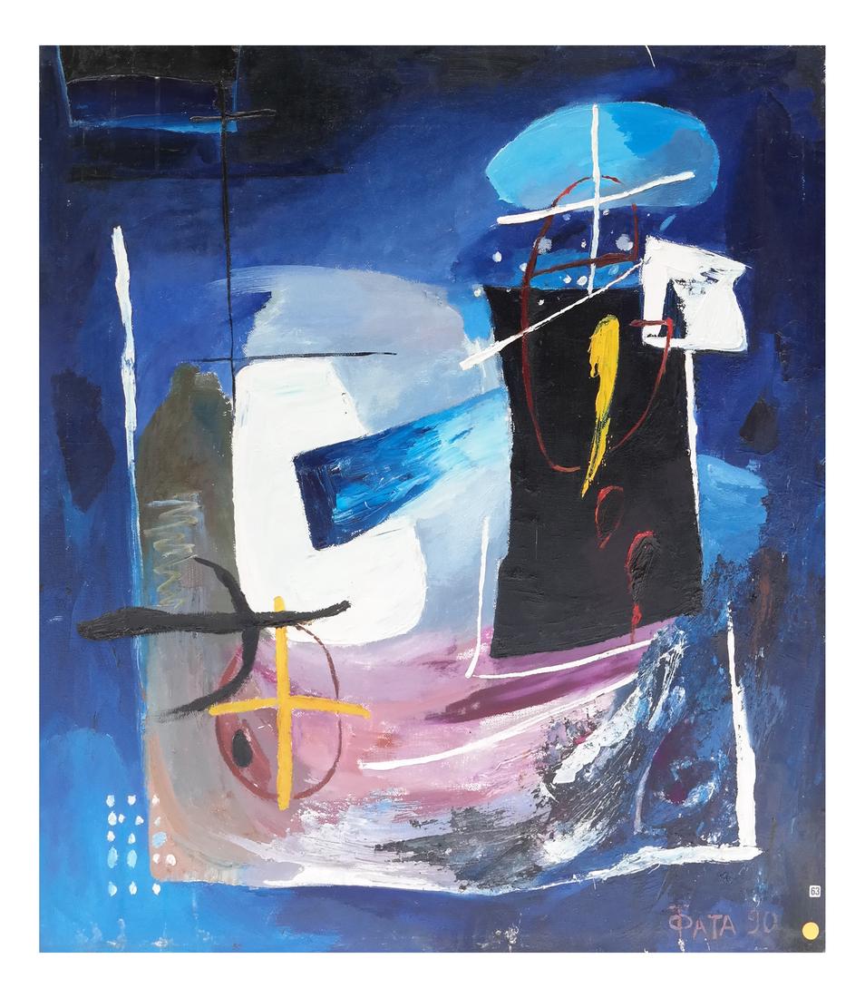 Russian Abstract Composition, Oil/Canvas (1 of 7)