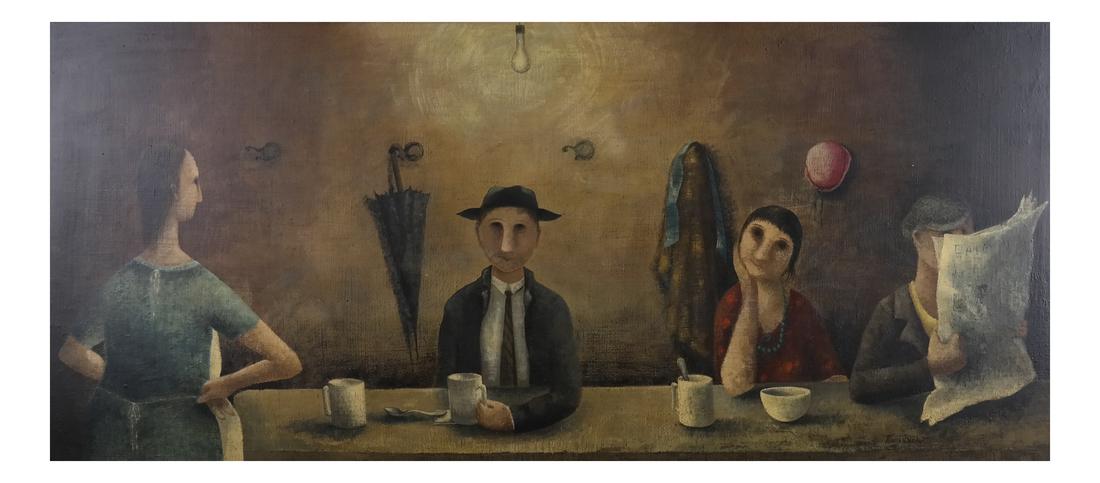 Marta Becket, Figural Scene, O/B (1 of 7)