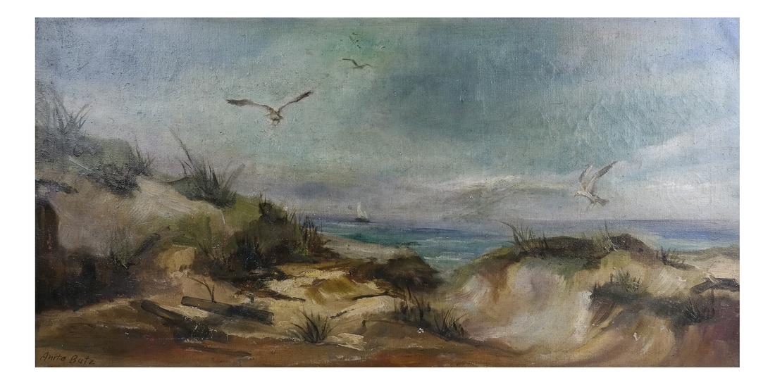 Antia Butz, The Beach, Oil on Canvas (1 of 7)