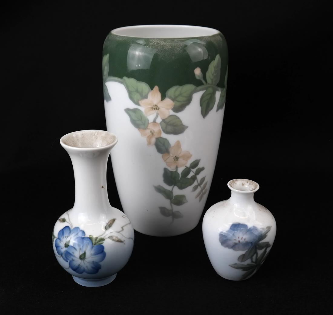 Three Royal Copenhagen Porcelain Vases (1 of 8)