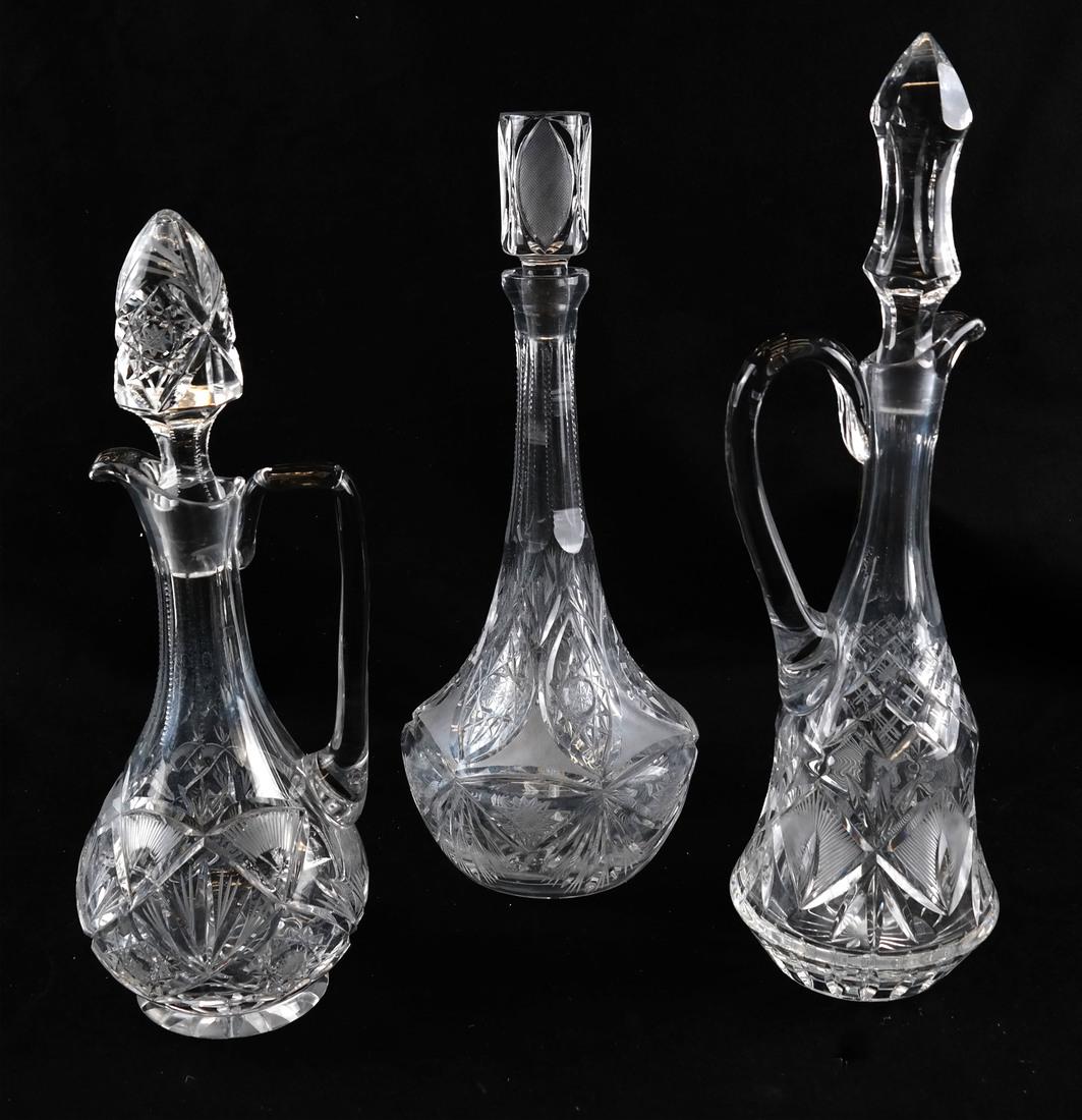 Three Various Glass Decanters (1 of 8)