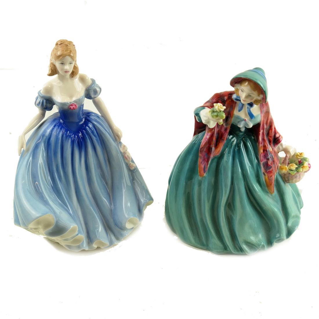 Two Royal Doulton Female Figurines (1 of 9)