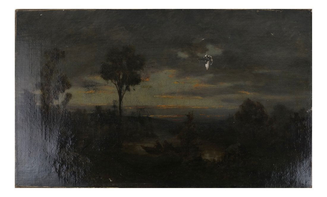 European School Evening Landscape, o/c (1 of 7)