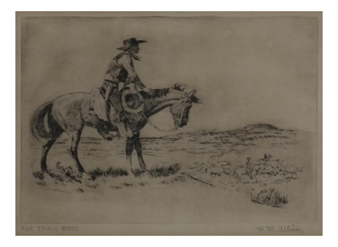 W.M. Allison, Cowboy Etching (1 of 6)