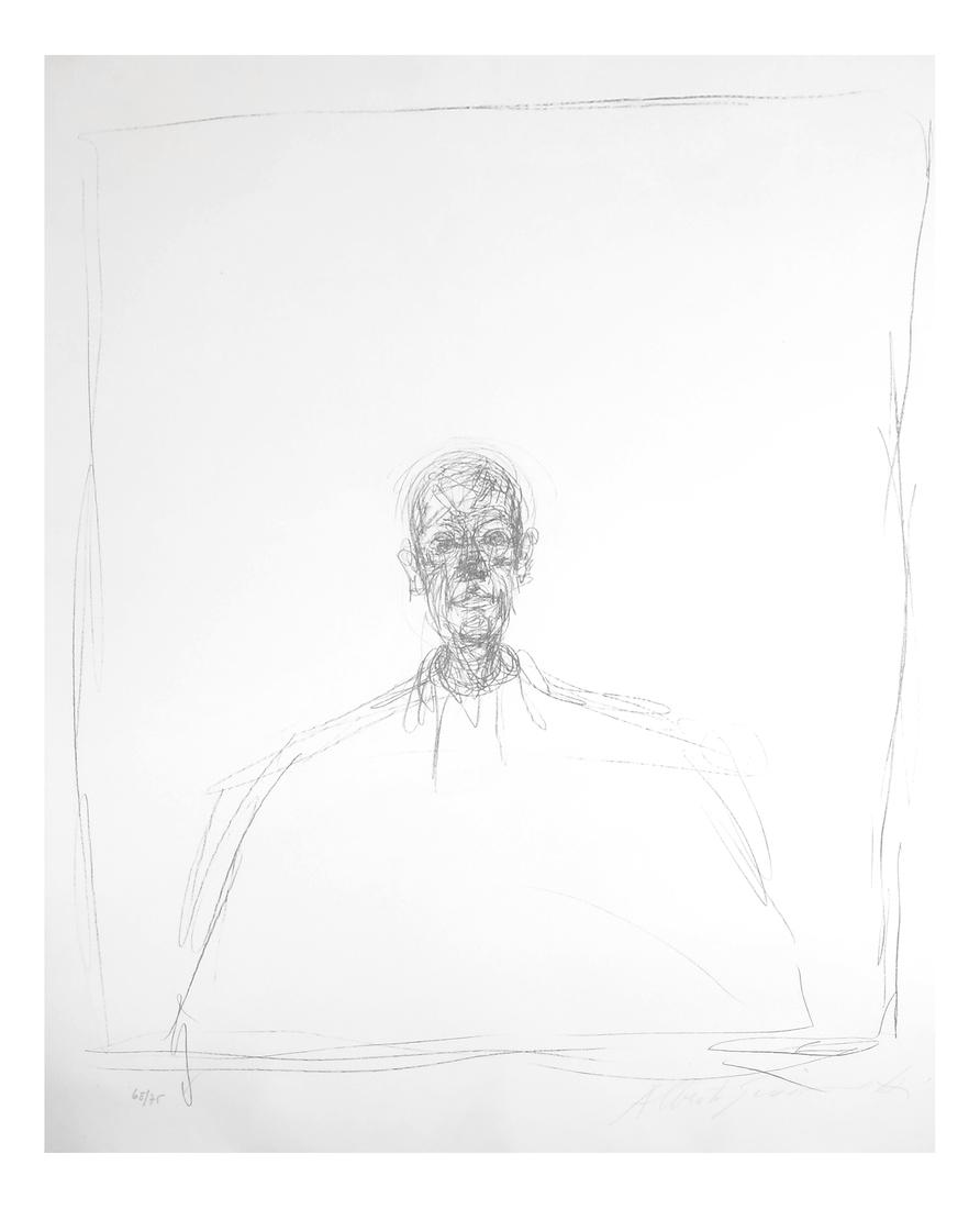 Giacometti, Buste D'Homme - Lithograph (1 of 7)