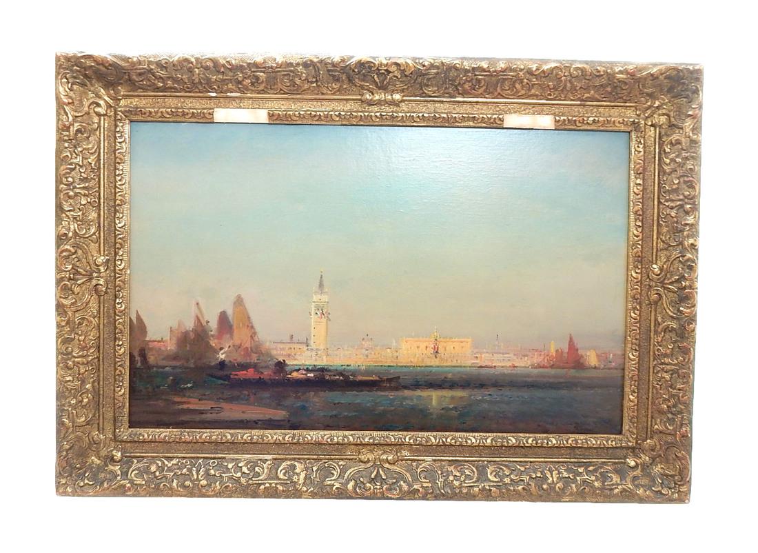 After Felix Ziem, Oil Painting "Venice" (1 of 6)