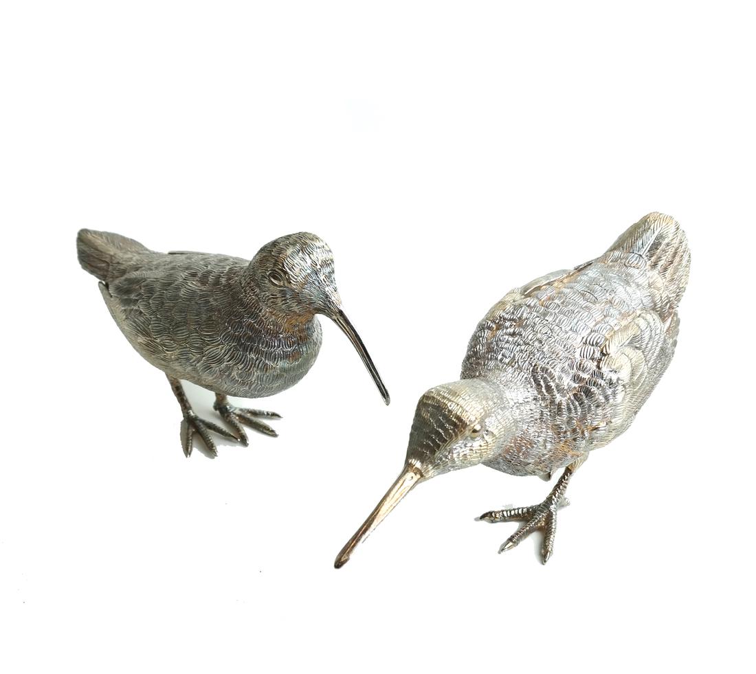 Pair Low Grade Silver Birds (1 of 8)