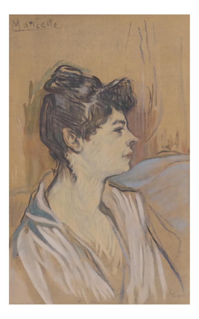 Study of  Lady, Pastel on Paper (1 of 6)