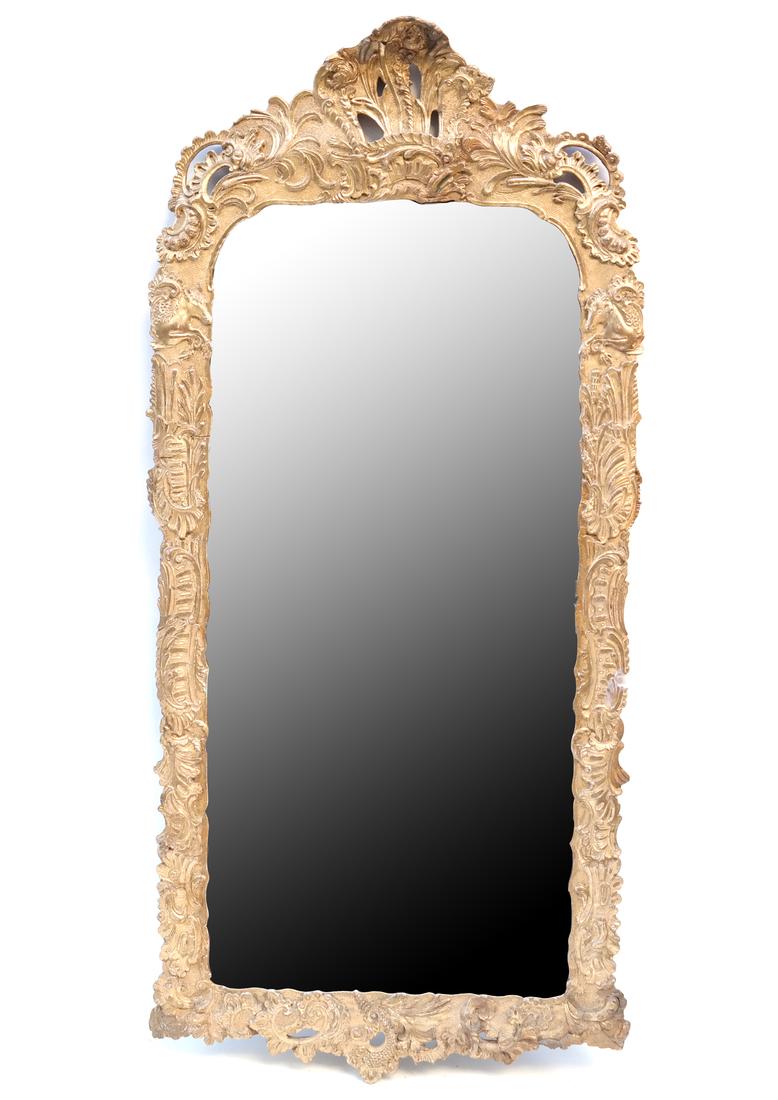 19th C. Composition Gilt Pier Mirror (1 of 8)