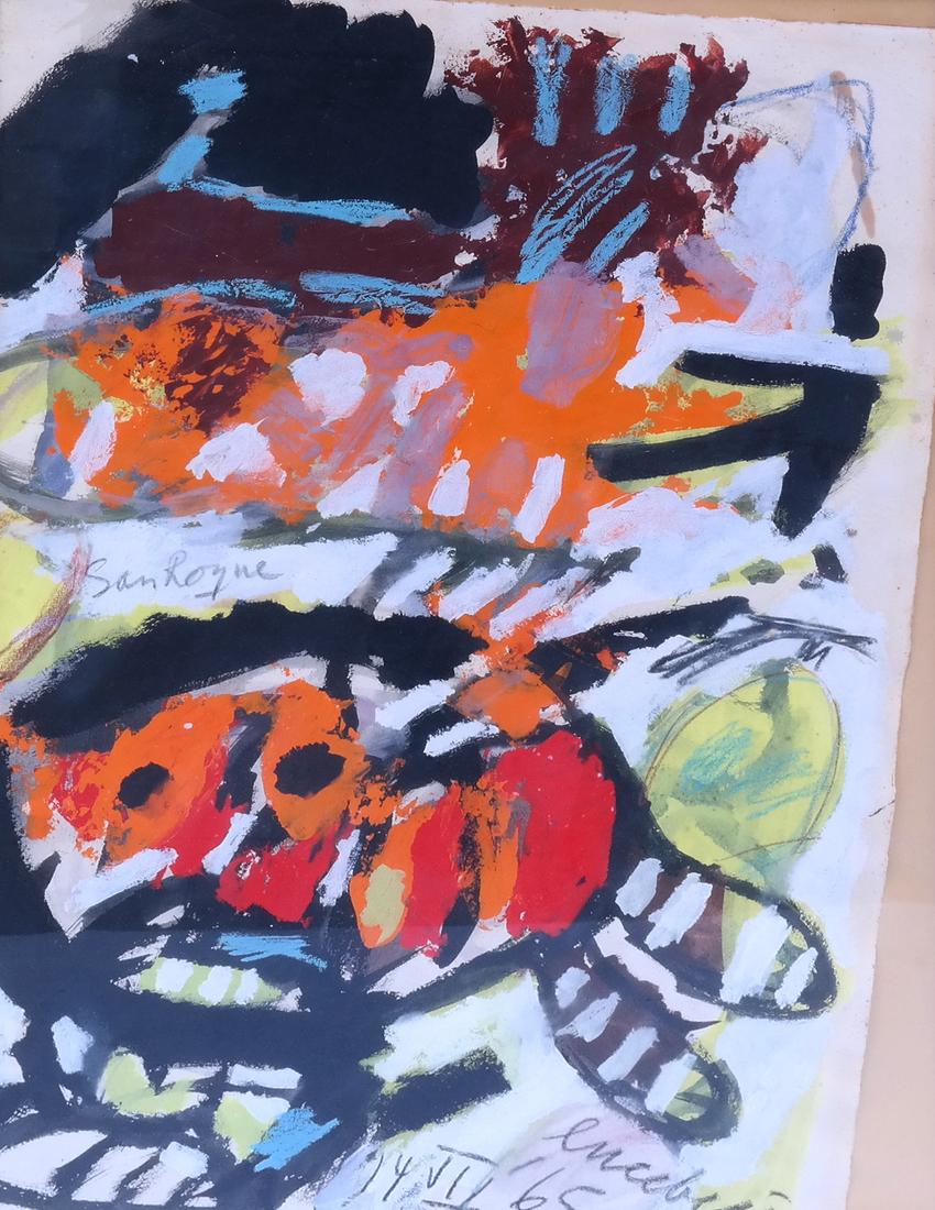 Lucebert, Abstract, Mixed Media on Paper (1 of 5)