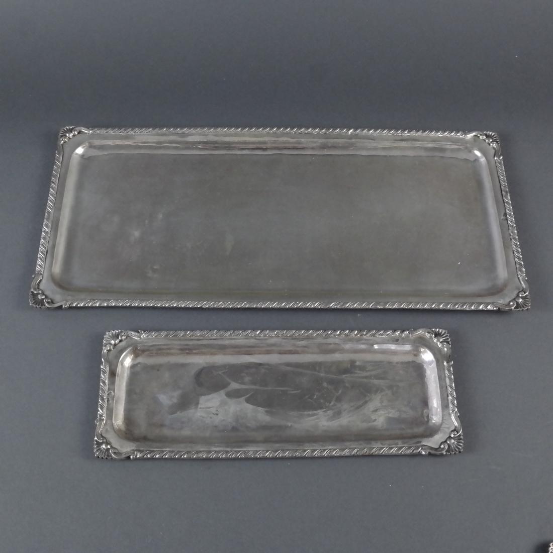 2 .900 Standard Silver Rectangular Trays (1 of 7)