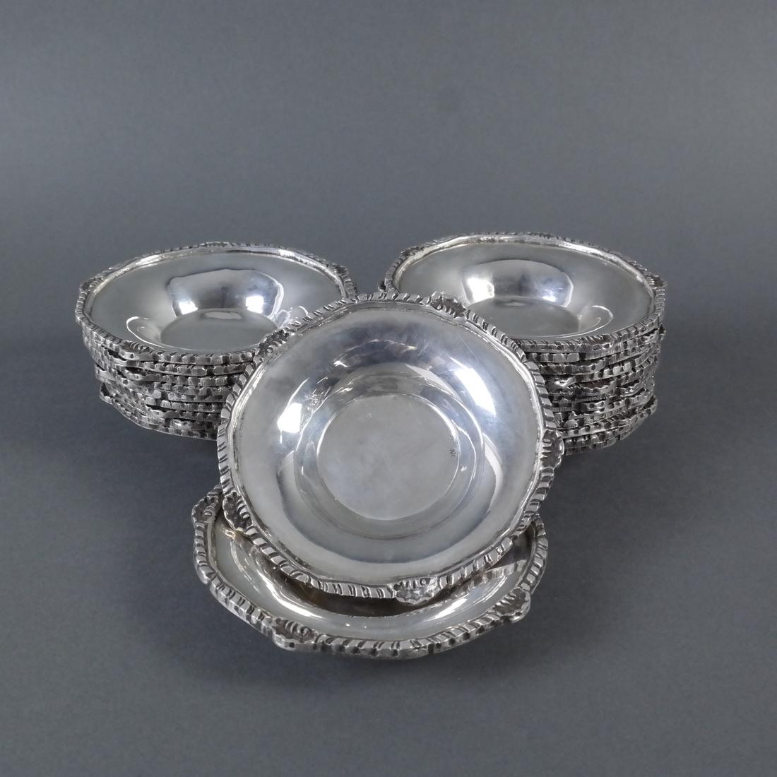 Set of 24 .900 Standard Silver Finger Bowls (1 of 5)