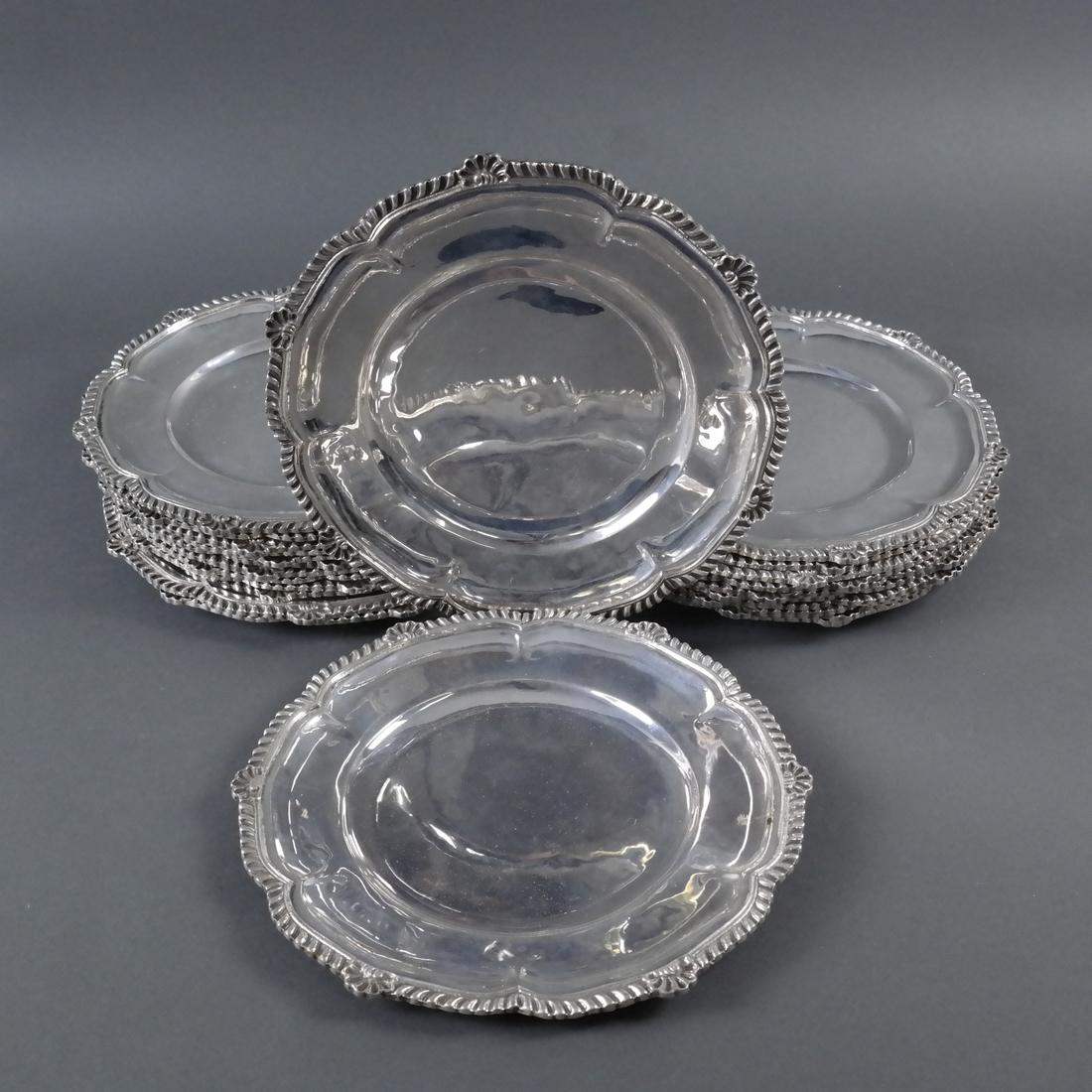 Group of 24 .900 Standard Silver Plates (1 of 6)