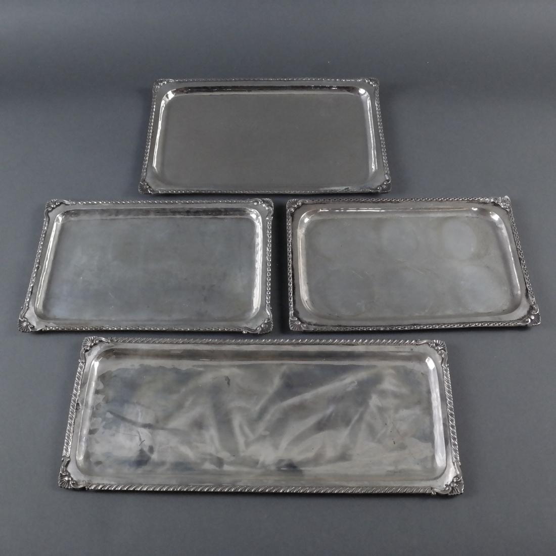 4 .800 Standard Silver Rectangular Trays (1 of 8)