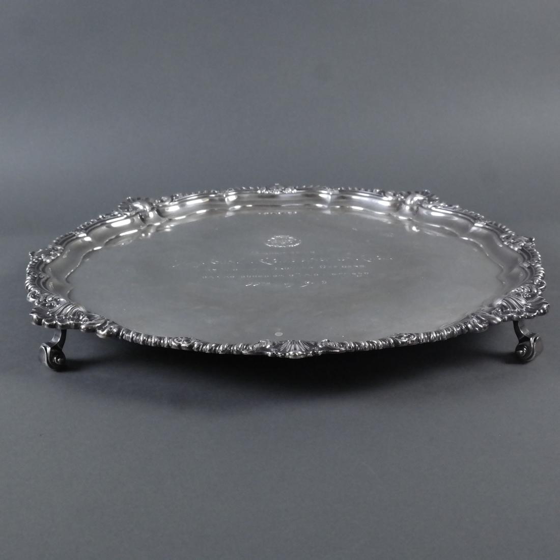 English Sterling Silver Salver (1 of 10)