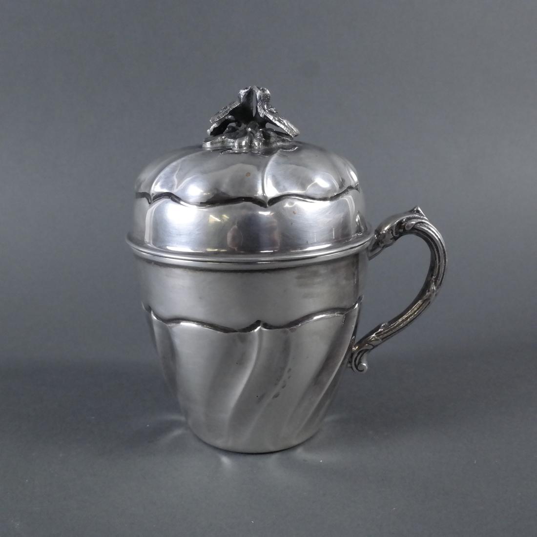 Silver Covered Cup With Swirl Motif (1 of 7)