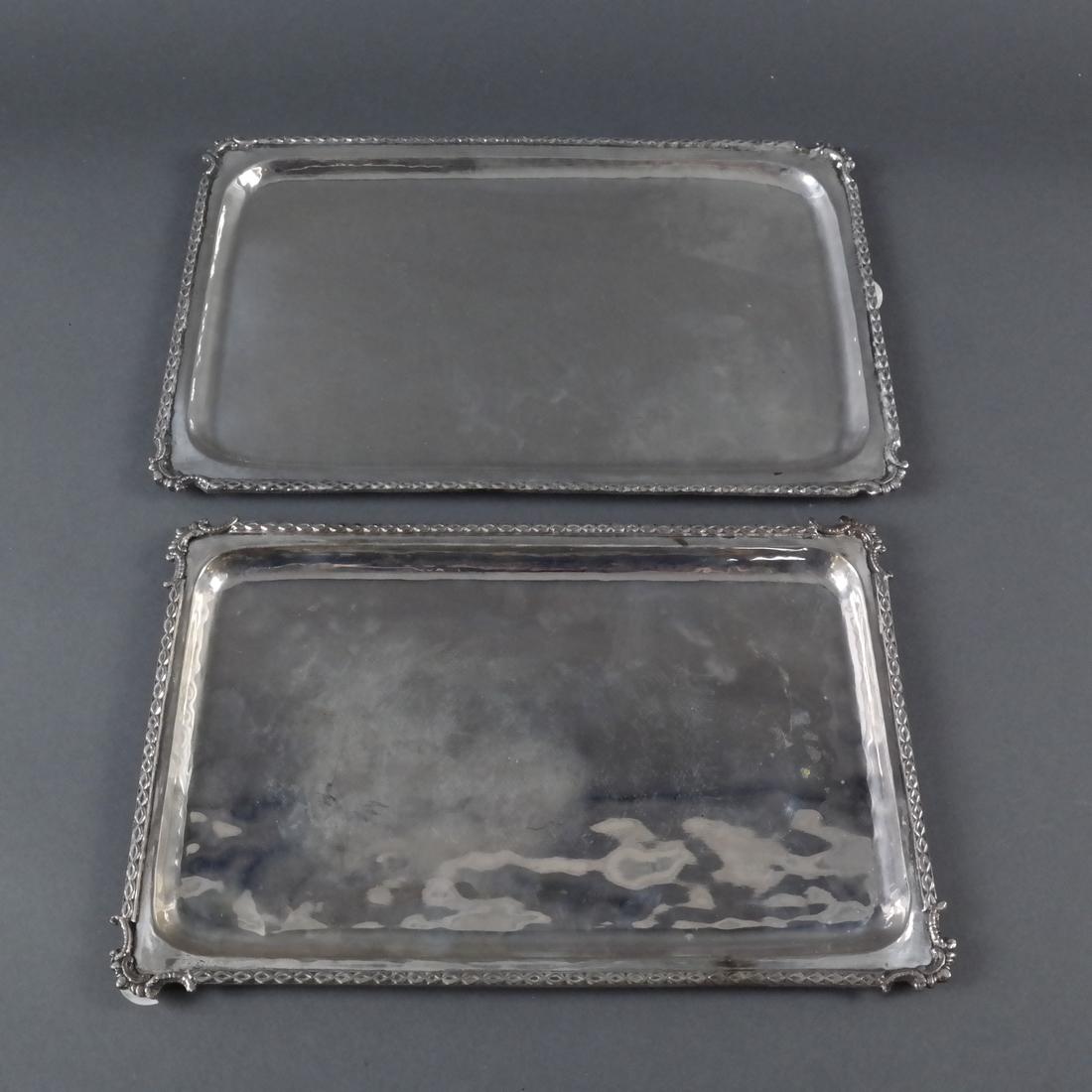 Two .800 Standard Silver Trays (1 of 7)