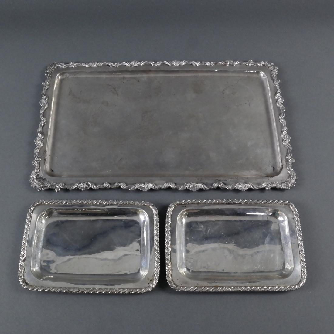 Three Various Silver Trays (1 of 6)