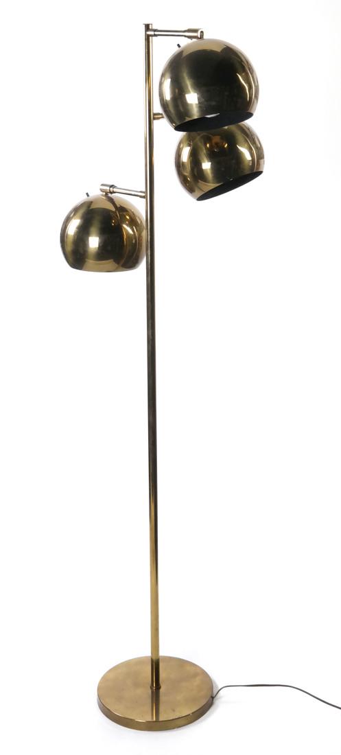 Mid-Century Brass Globe Shade Lamp (1 of 10)