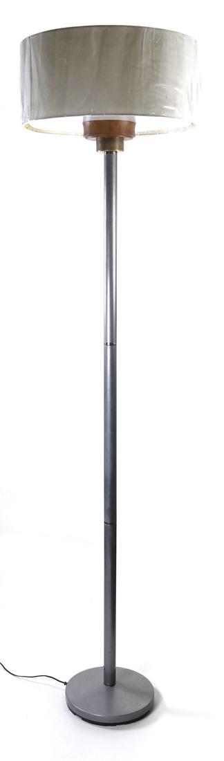 Mid-Century Steel and Walnut Floor Lamp (1 of 6)