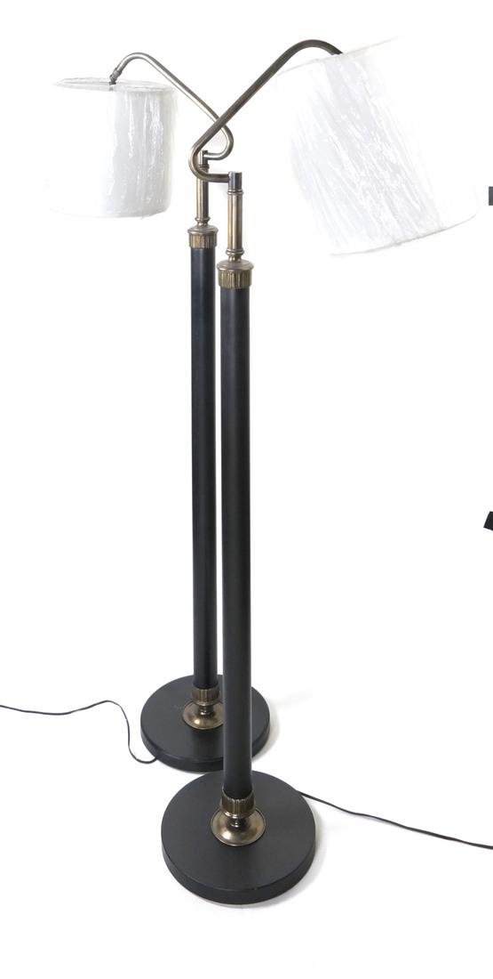 Pair of Brass Regency Style Floor Lamps (1 of 6)