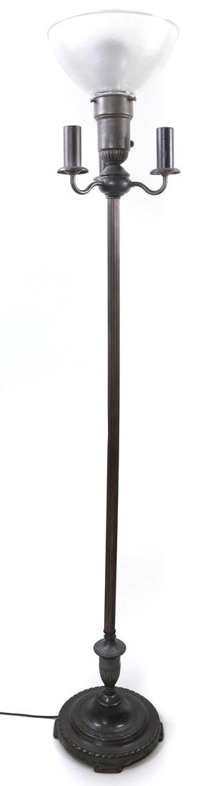 Restored Regency Bronze Floor Lamp (1 of 9)