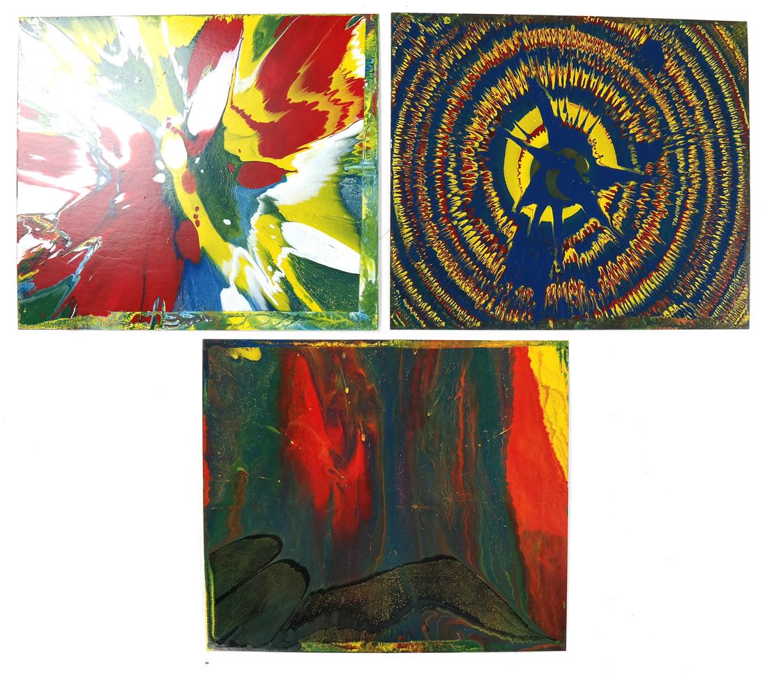 Attributed To Toshimitsu Imai - Three Oil Paintings on (1 of 5)