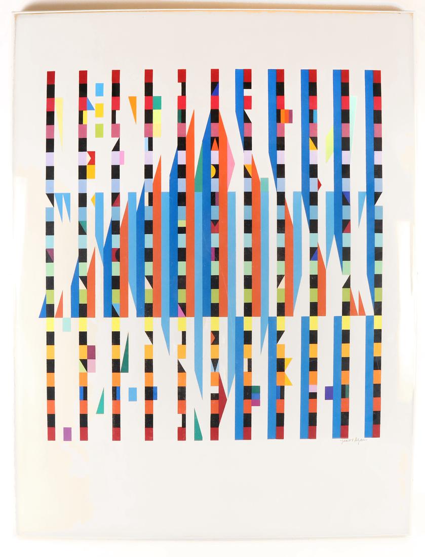 Yaacov Agam, Abstract Geometric Composition - Screen (1 of 5)