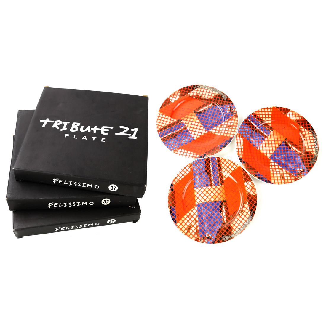 After R. Rauschenberg, Three Porcelain Plates - Tribute (1 of 7)