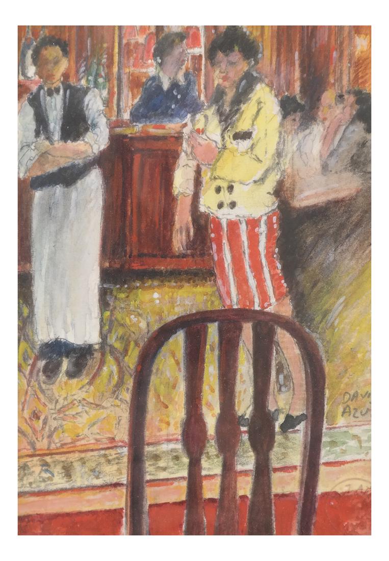 David Azuz, "La Closerie des Lilas" - Mixed Media (1 of 5)