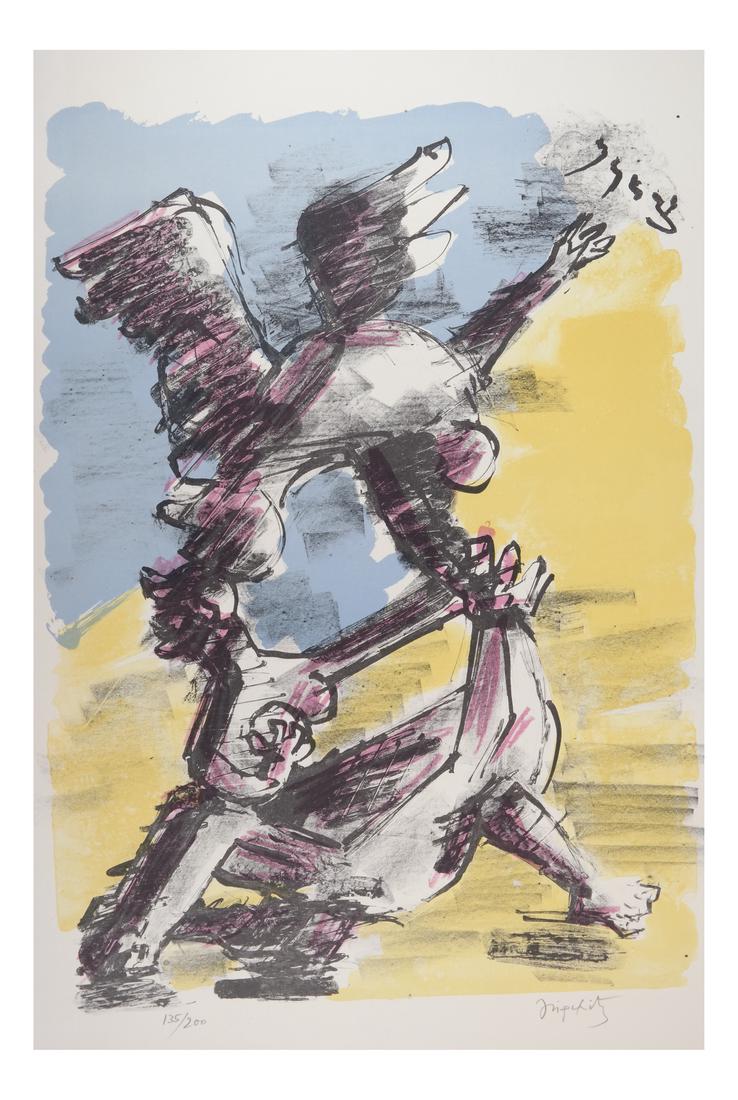 Jacques Lipchitz, "Zion" - Color Lithograph (1 of 4)