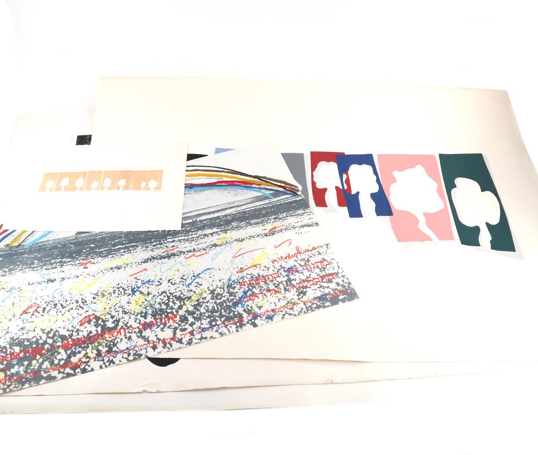 Menashe Kadishman, Six Graphic Works - Trees and (1 of 8)