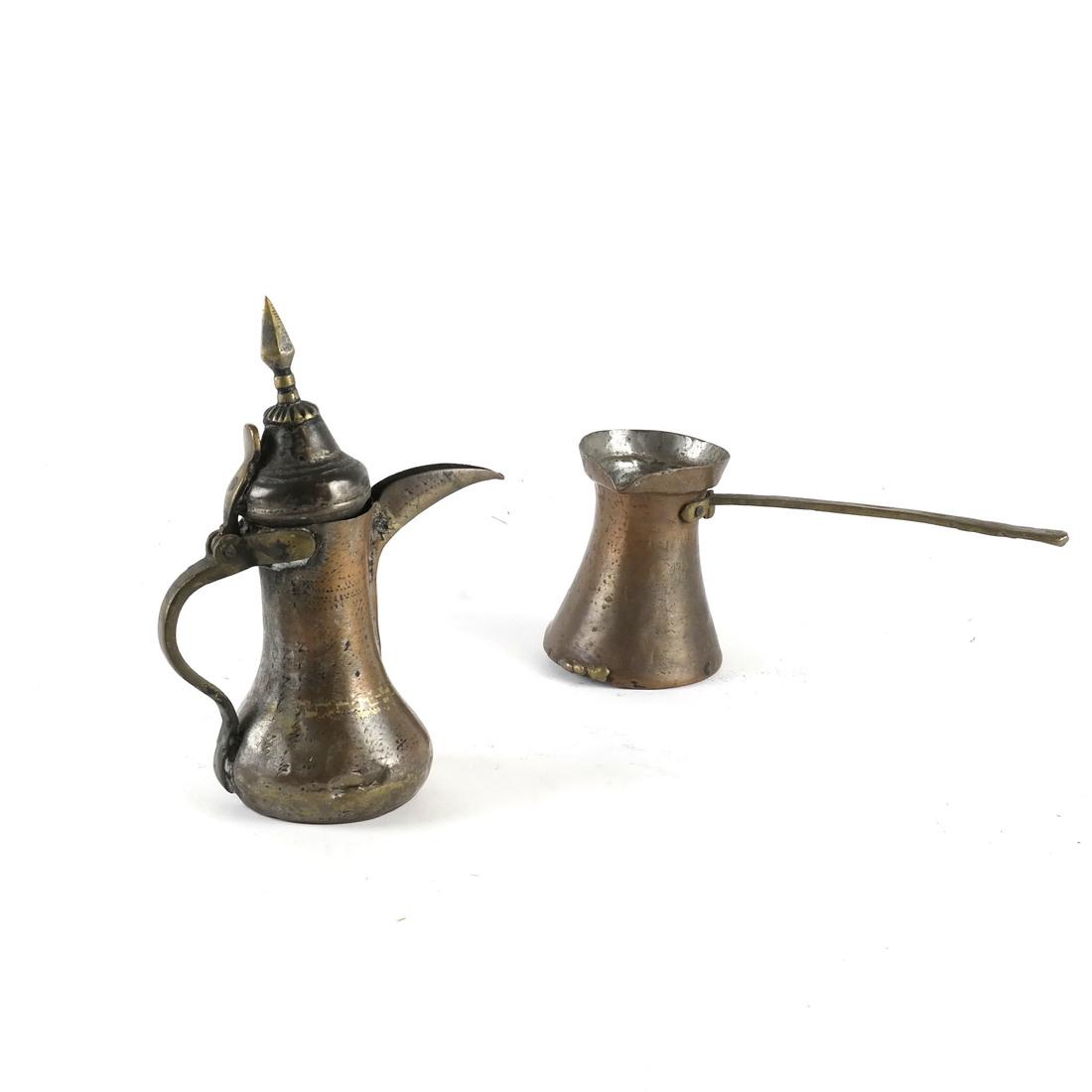 Antique Copper Turkish Coffee Set (1 of 10)