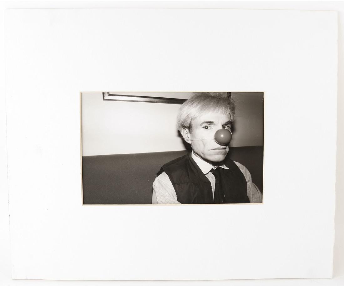 Christopher Makos, Warhol Rubber Clown Nose Portrait (1 of 6)