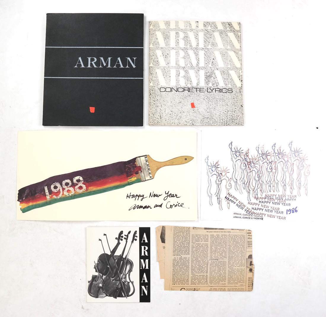 Arman (Armand Fernandez) Exhibition Catalogs With (1 of 9)