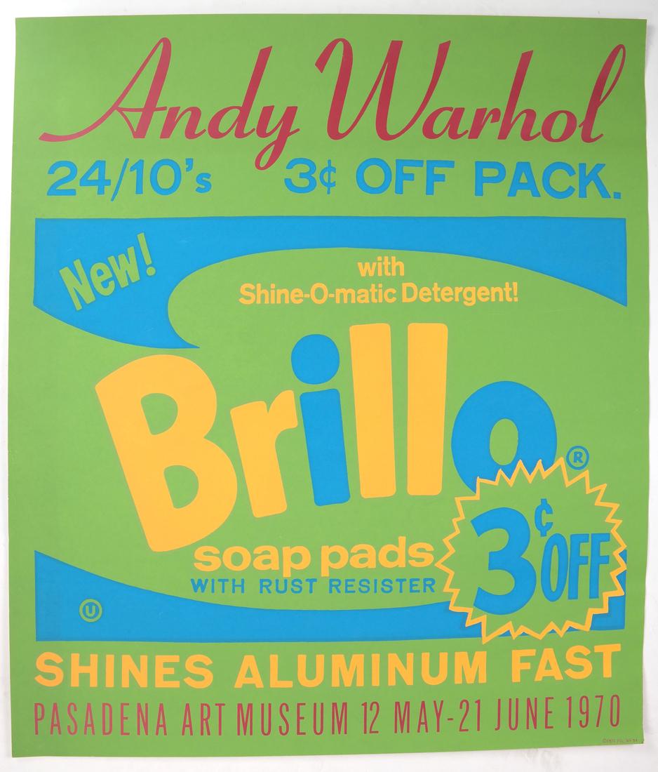 Andy Warhol, Pasadena Art Museum/Brillo Poster, 1970 (1 of 4)