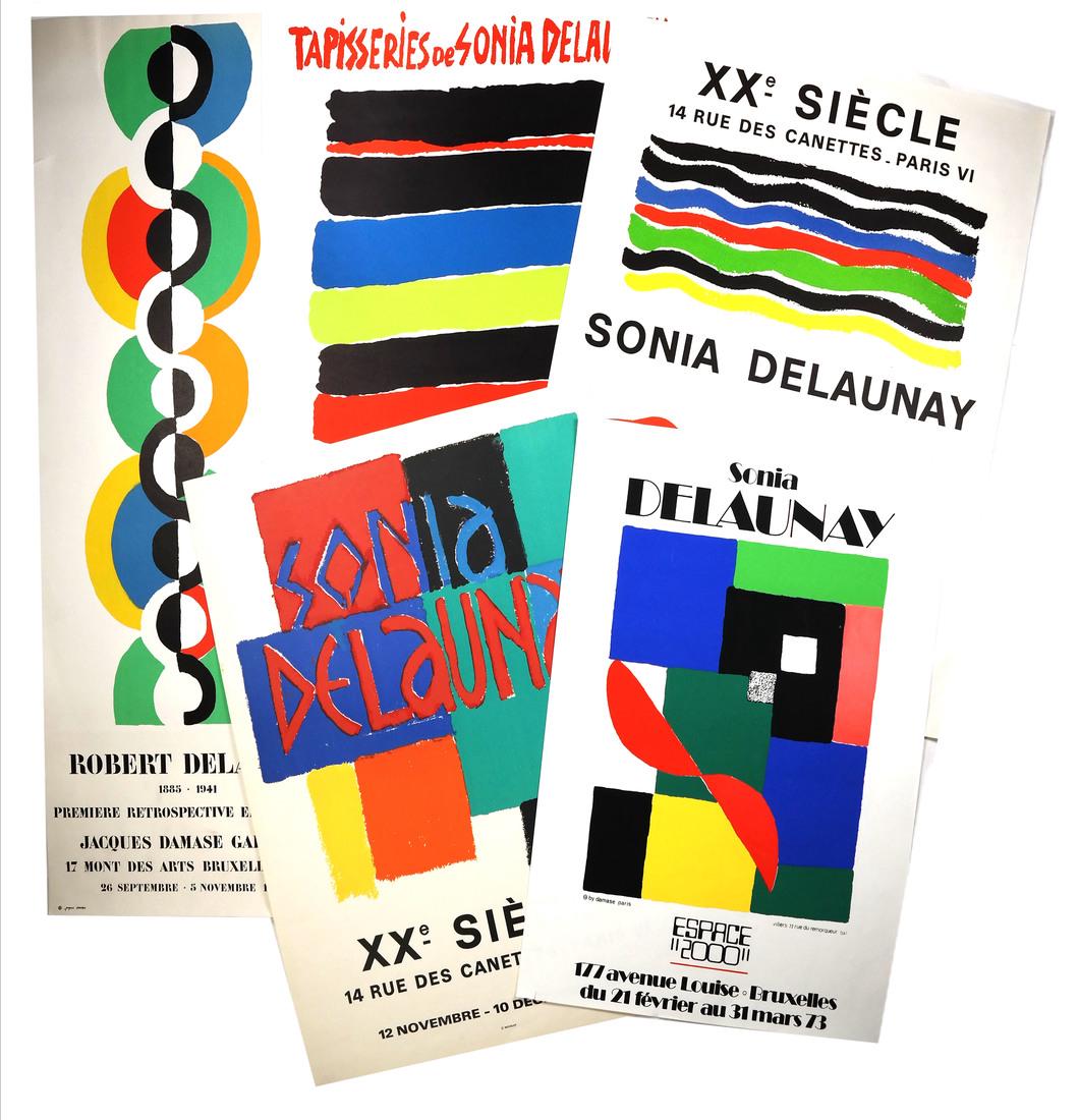 After Sonia Delaunay, Four Vintage Exhibition Posters & (1 of 7)