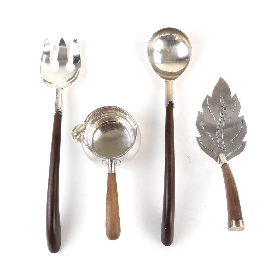 Four Sterling Silver Articles With Wood Handles (1 of 9)