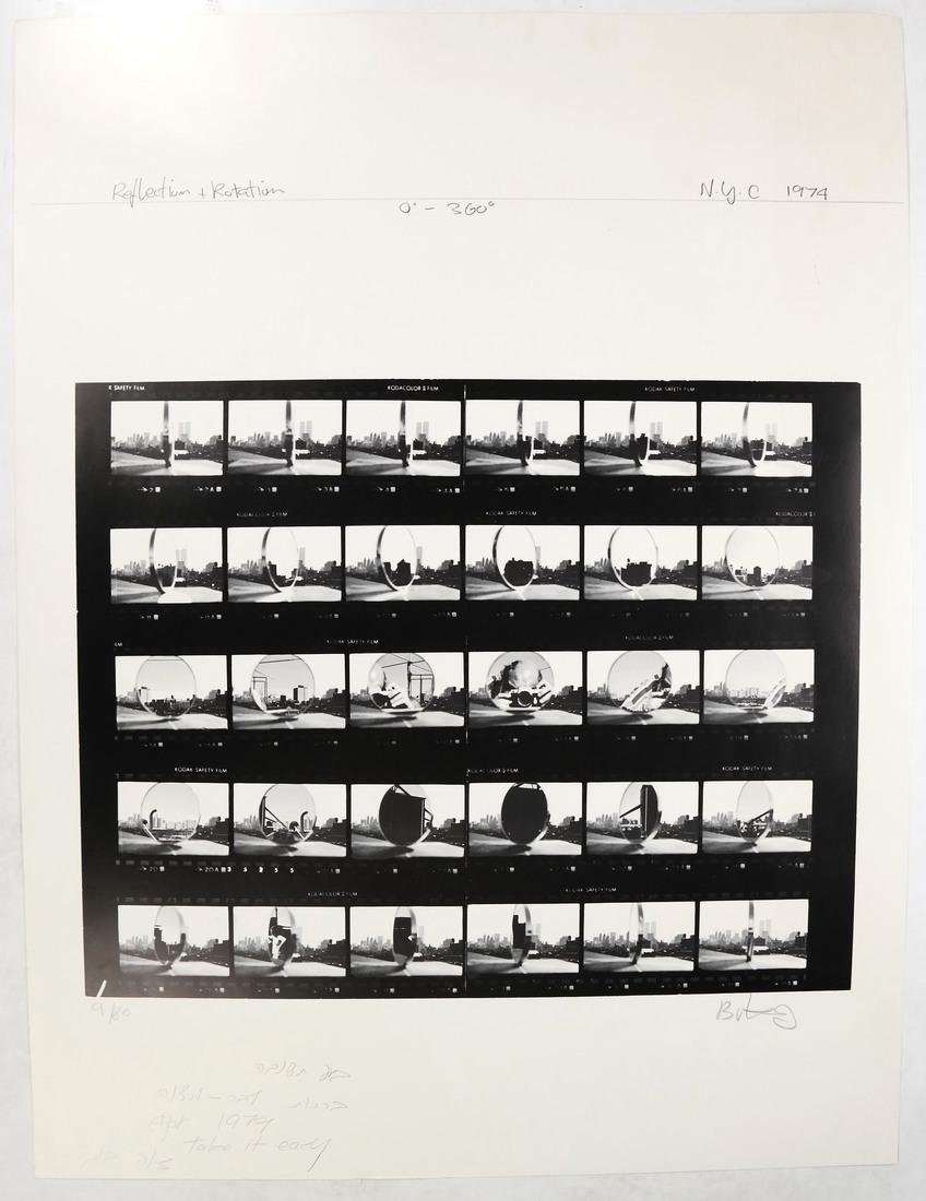 Buky Schwartz, "Reflection & Rotation..." - Halftone (1 of 7)