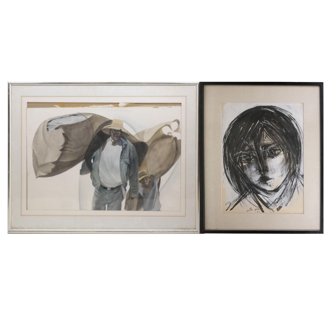 Two Works: Man Walking, Portrait (1 of 9)