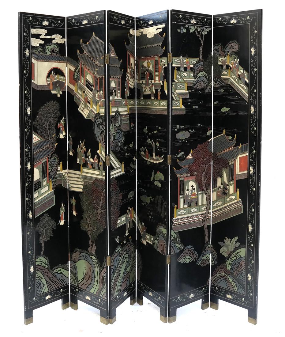 Japanese Coramandel Six-Fold Screen (1 of 10)