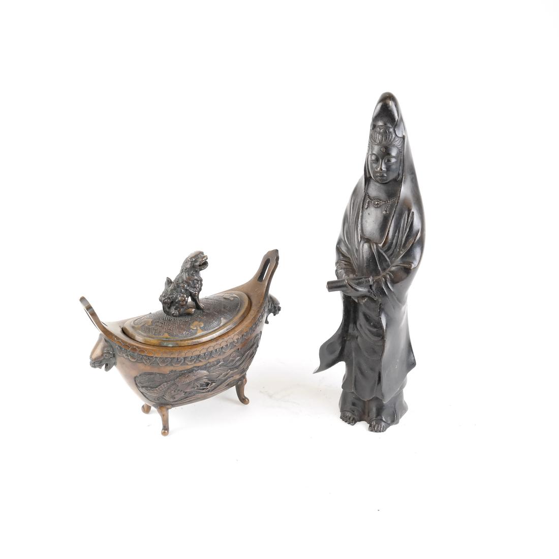 Two Asian Bronze Sculptures (1 of 10)