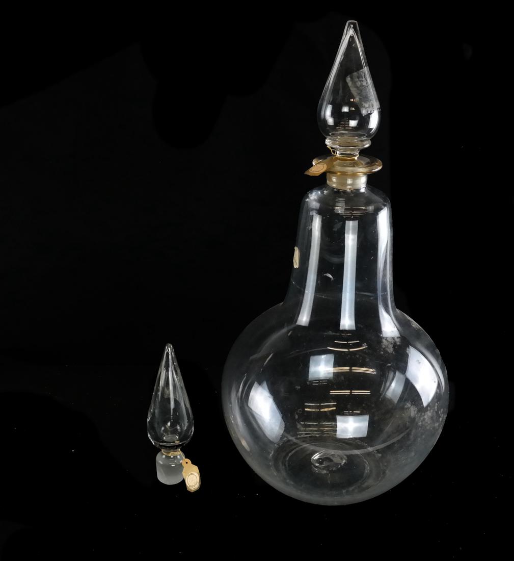 Large Clear Glass Decanter (1 of 5)