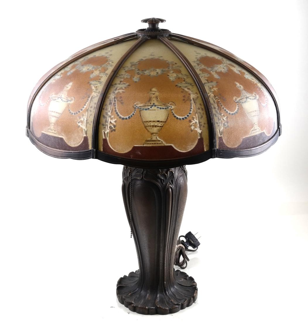 Bronze Table Lamp and Shade (1 of 6)