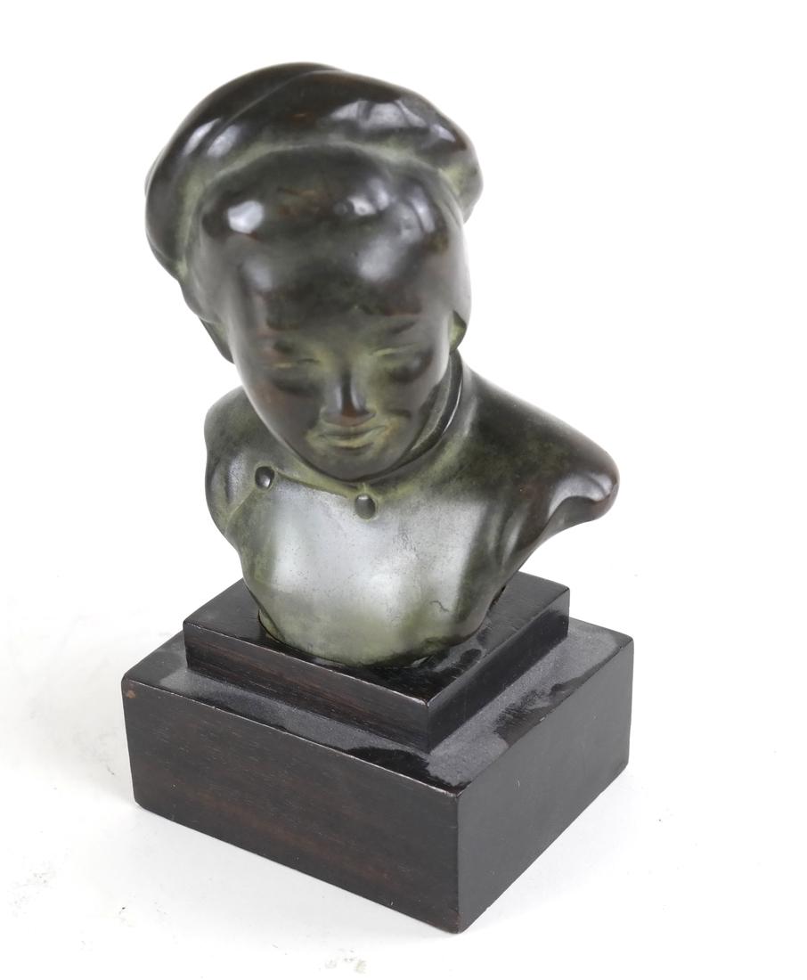 Bronze Figure, Young Girl, "Ducam" (1 of 7)